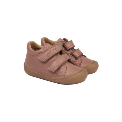 Flexibilní obuv pro první krůčky Dark Rose Pom Pom First™ Sport Velcro