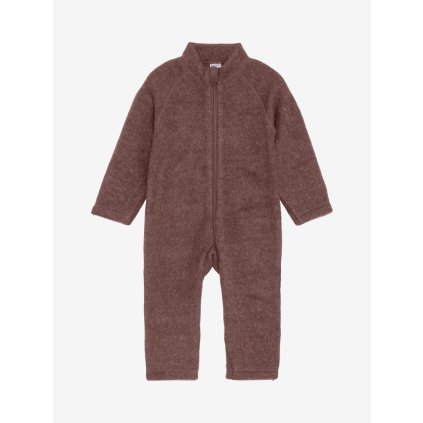 Merino overal na zip hnědý Marron CeLaVi