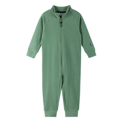 Měkký fleecový overal pro děti zelený Green Clay Tarhaan Reima