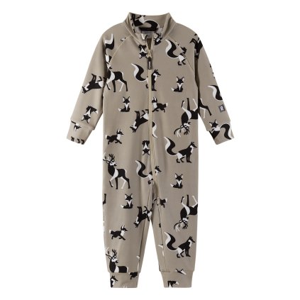 Měkký fleecový overal pro děti béžový Earthy Beige Tarhaan Reima
