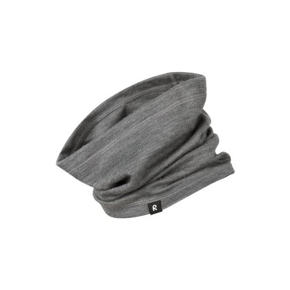 Dětský nákrčník z merino vlny šedý Melange grey REIMA