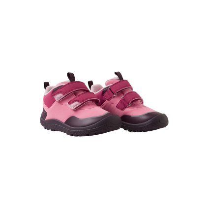Dětské barefoot boty s voděodolnou membránou růžové Soft coral Reima Viikari