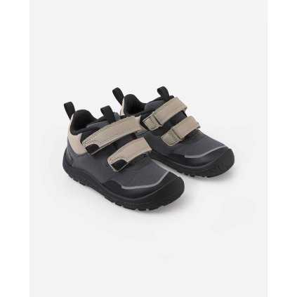 Dětské barefoot boty s voděodolnou membránou Soft black Reima Viikari