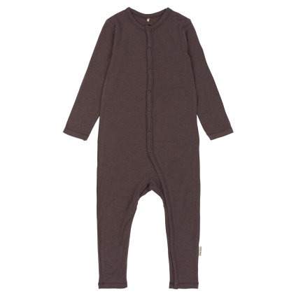 Merino-bambusový overal hnědý Sparrow Mikk-Line