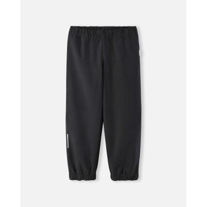 Softshellové kalhoty pro děti černé Black Oikotie Reima