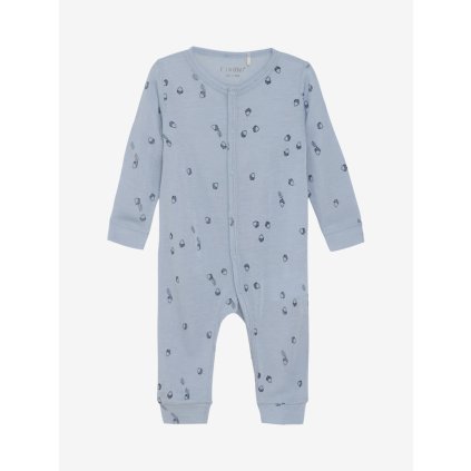 Merino overal pro děti s hedvábím Fixoni - modrý Blue Fog