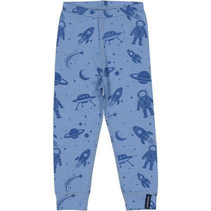 Merino legíny dětské Geggamoja - Blue Astro