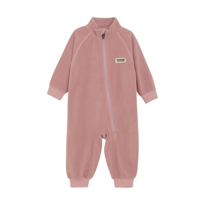 Měkký fleecový overal pro děti Color Kids - růžový Woodrose