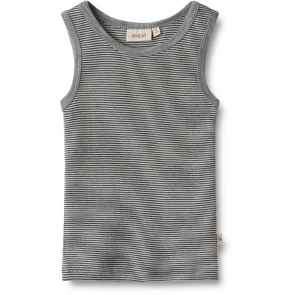 Dětský nátělník z merino vlny Iggy Wheat - navy stripe