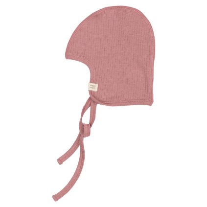 Zavazovací čepička z merino vlny Bonnet Petit Piao - růžová Nostalgic Rose