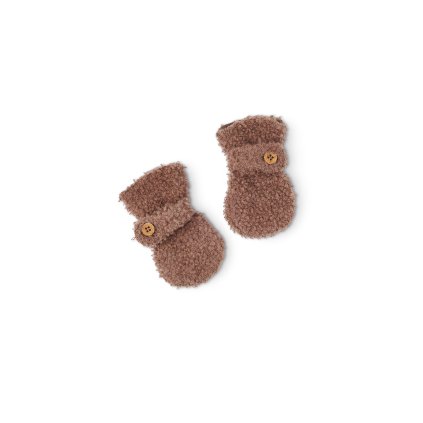 Merino rukavice pro děti bouclé Smallstuff - rose brown