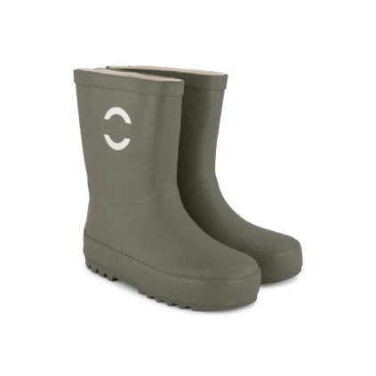 Dětské holínky Mikk-Line 3806NOOS - zelené Dusty Olive