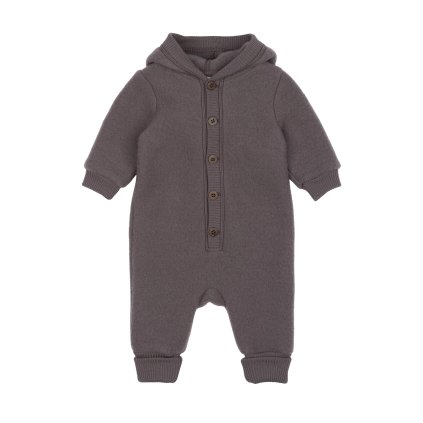 Merino overal na knoflíky Mikk-Line - hnědý Sparrow
