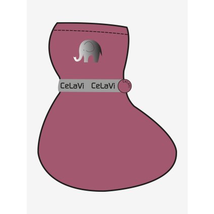Nepromokavé capáčky dětské s fleecovou podšívkou růžové Rose Wine CeLaVi