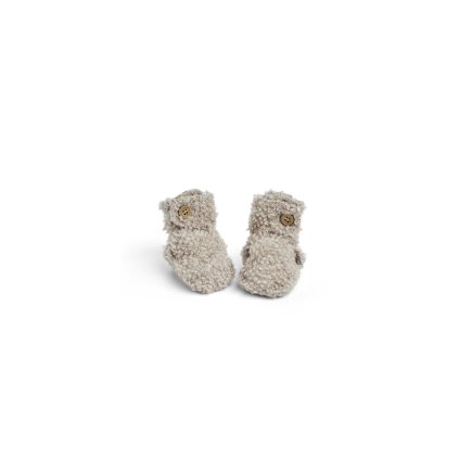 Merino capáčky pro děti bouclé Smallstuff - nature melange