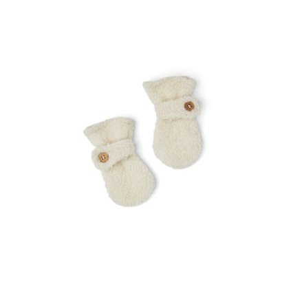 Merino rukavice pro děti bouclé Smallstuff - off white