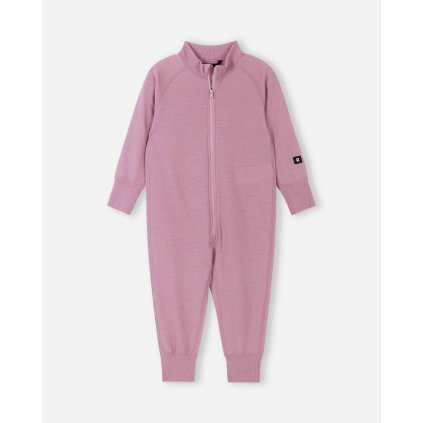 Měkký merino overal pro děti Reima Parvin - růžový Grey Pink