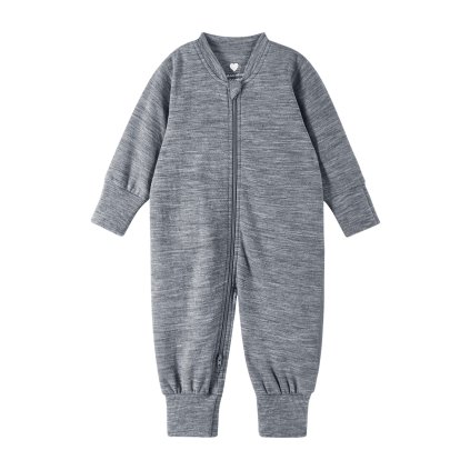Dětský overal z merino vlny Reima Syliin - Melange grey