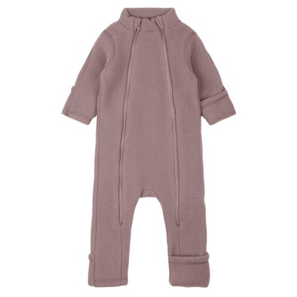 Merino overal s dvojitým dlouhým zipem Mikk-Line - Twilight Mauve