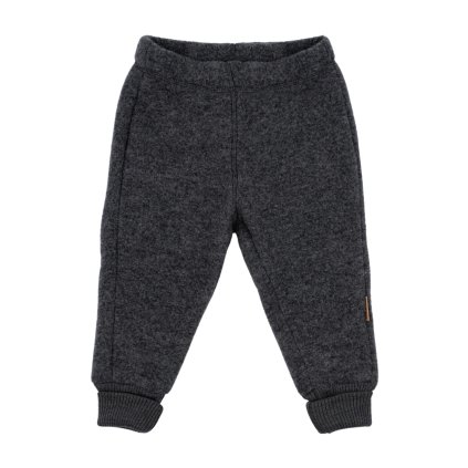 Dětské kalhoty merino fleece Mikk-Line -  šedé Anthracite Melange