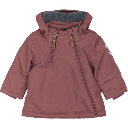 Dětská zimní bunda 1669ML_1 Mikk-line - hnědá Rose Brown
