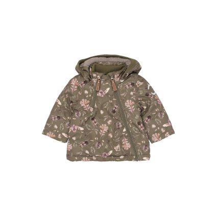 Dětská zimní bunda Mikk-line - 1670 zelená Burnt Olive