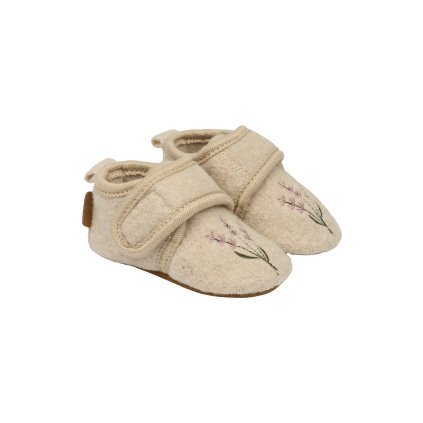 Dětské bačkůrky (capáčky) 100% vlna Mikk-Line 20016 - Off White