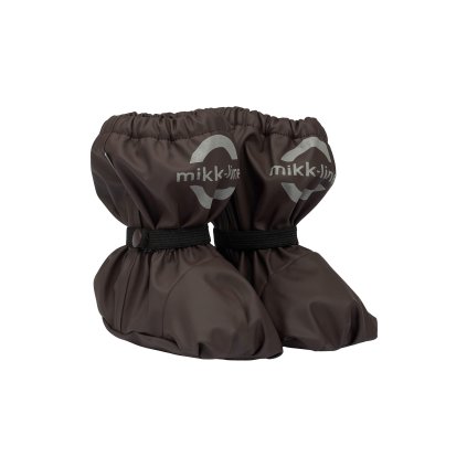 Nepromokavé capáčky s fleecem Mikk-line - hnědé Raisin