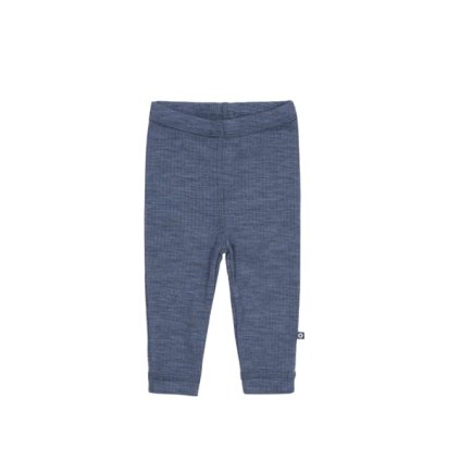 Merino legíny Smallstuff - modré denim melange