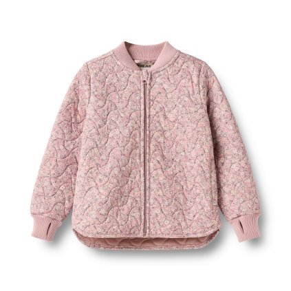 Termo bunda pro děti Wheat - růžová powder flower meadow