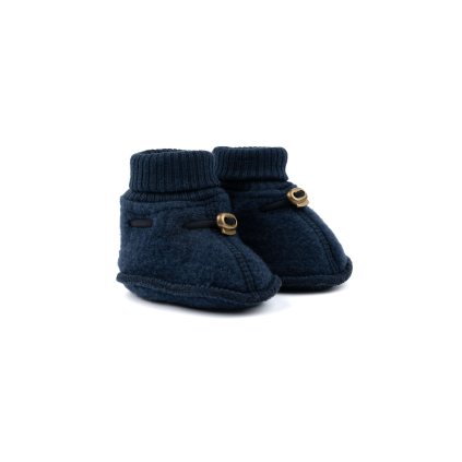 Dětské merino capáčky Mikk-Line - modré Blue Nights