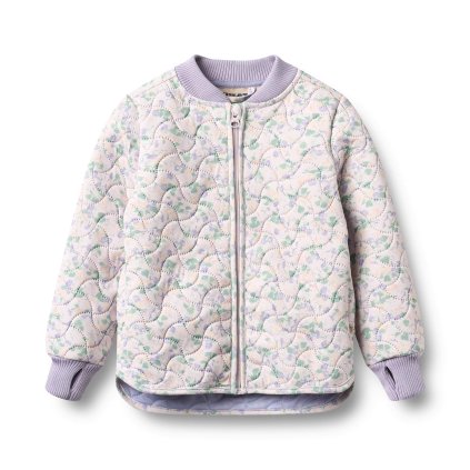 Termo bunda pro děti Wheat - purple light petunias