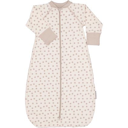Bambusový celoroční spací pytel Geggamoja - Beige mini clover