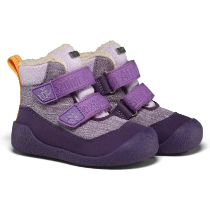 Dětské barefoot zimní botičky Affenzahn Prewalker Mid Boot Vegan Snuggy - Butterfly