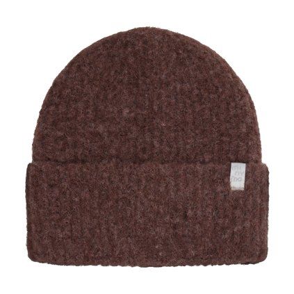 Dětská pletená čepice s elastanem Minymo - Burgundy