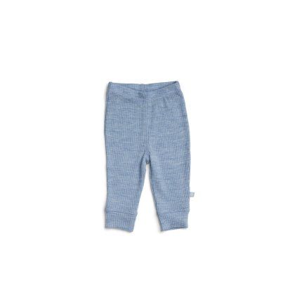 Merino legíny Smallstuff - modré light blue melange