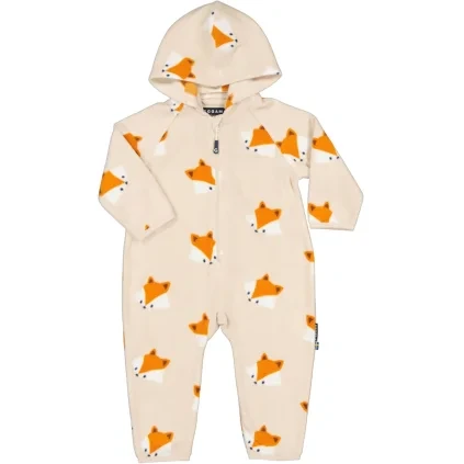 Měkký fleecový overal pro děti Geggamoja - Fox Beige
