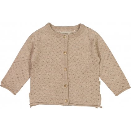 Dětský pletený svetřík Hera  khaki melange od WHEAT