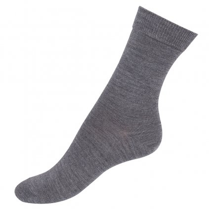 Dámské exkluzivní merino ponožky s hedvábím šedé SAFA