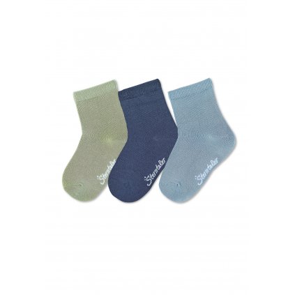 Dětské ponožky z bambusové viskózy 3 páry modrá Sterntaler