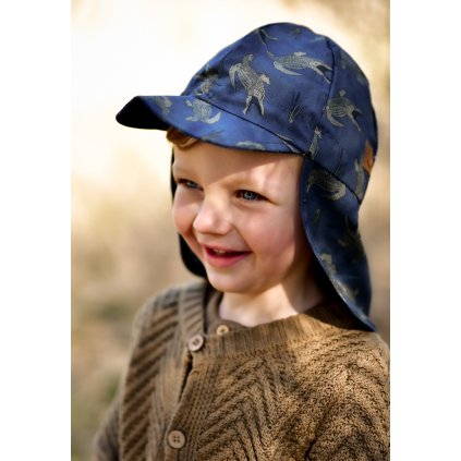 Dětský klobouček proti slunci bavlna Blue Nights Mikk-Line