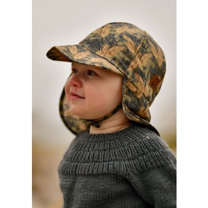Dětský klobouček proti slunci bavlna Dusty Olive Mikk-Line