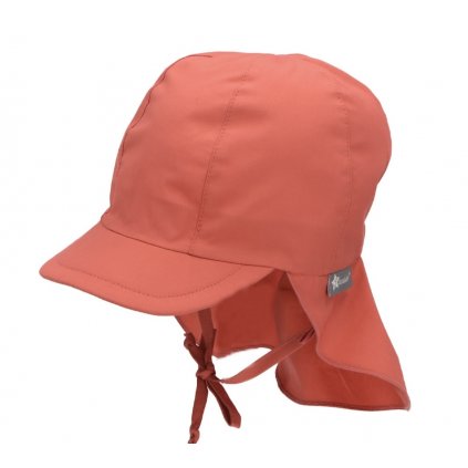 Dětský UV klobouk s plachetkou plátno UV 50+ barva korálová STERNTALER