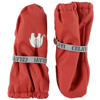 Dětské nepromokavé rukavice s fleecovou podšívkou červené CeLaVi