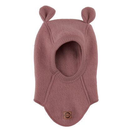 Merino kukla dětská s oušky růžová Burlwood Mikk Line