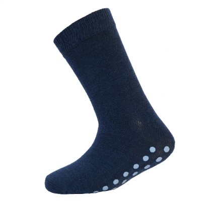 Dva páry dětské protiskluzové merino ponožky RUMLE SAFA modré