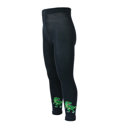 Merino kamaše dětské černé DINO SAFA