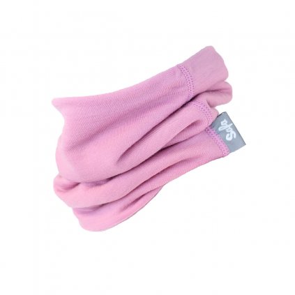 Dětský nákrčník z merino vlny růžový SAFA