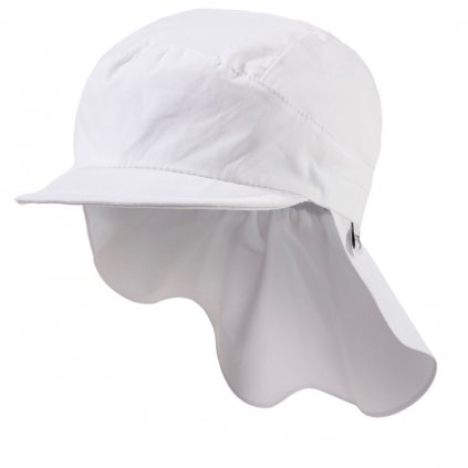 Dětský UV klobouk s plachetkou plátno UV 50+ barva bílá STERNTALER