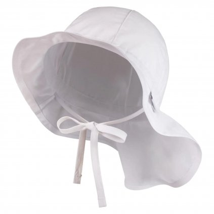 Dětský UV klobouk flapper plátno UV50+ barva bílá STERNTALER
